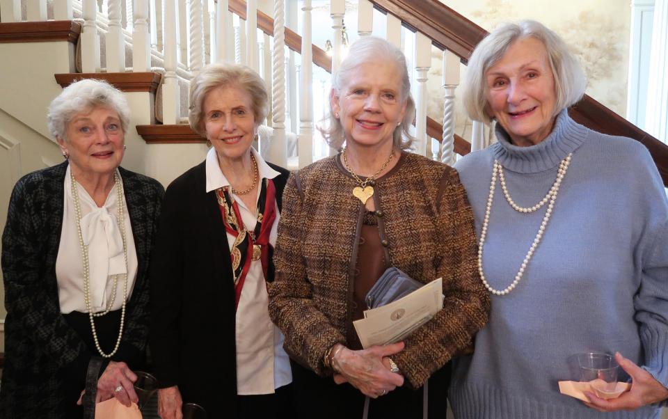 Martha Peddy, Joan McInnis, Nora Alexander, and Sally Harlan attended an organ concert held at the First Presbyterian Church, 1573 North Highland, in Jackson, Tennessee on Sunday, February 5, 2023. The concert, featuring music by internationally recognized organist Jonathan Dimmock, was held to kick off the Bicentennial year celebration for the church which was founded on September 25, 1823. A reception was held in Memorial Hall to honor Mr. Dimmick after the concert.