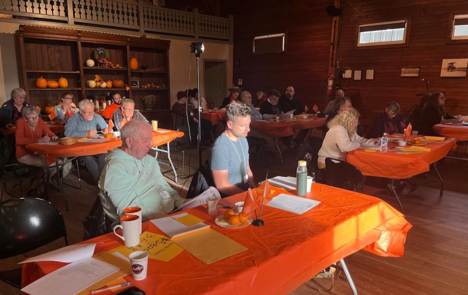 About 30 people attended the annual meeting at Beaconsfield Carriage House along Charlottetown's waterfront. 