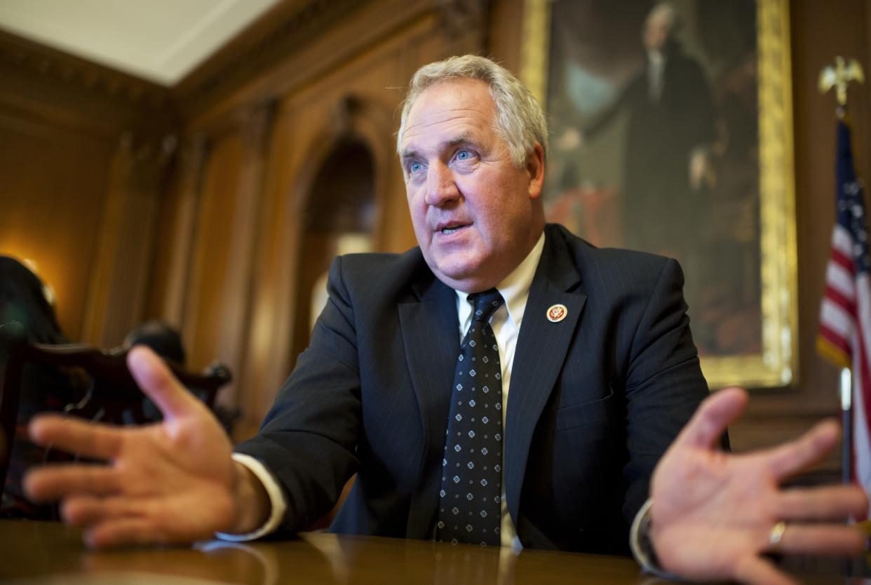 Rep. John Shimkus (R-Ill.), long a climate change denier who in the past has relied on Bible verses to make his case, argued against the Green New Deal at a House hearing on Wednesday. (Photo: Glamour)