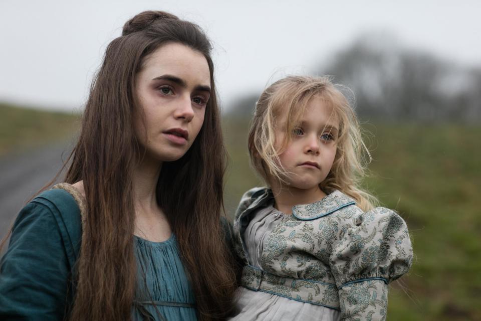 Lily Collins plays the tragic Fantine (Credit: BBC)