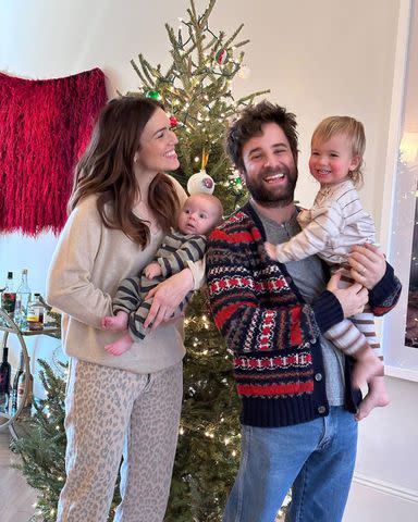 <p>mandymooremm/Instagram</p> Mandy Moore and her husband Taylor Goldsmith with their sons Gus, 2, and Ozzie, 1