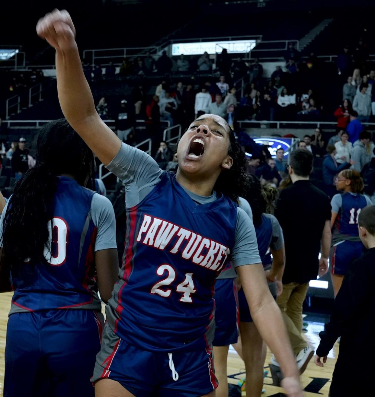 Armani Rivera and the Pawtucket girls basketball team adopted the "one city, one team" slogan and proudly wore Pawtucket on the front of their uniforms on their run to the Division II title last winter.