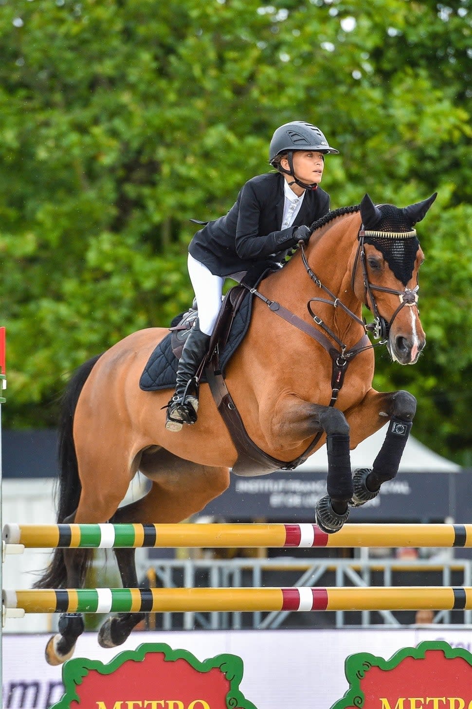 Mary-Kate Olsen Participates in Horseback Riding Competition 