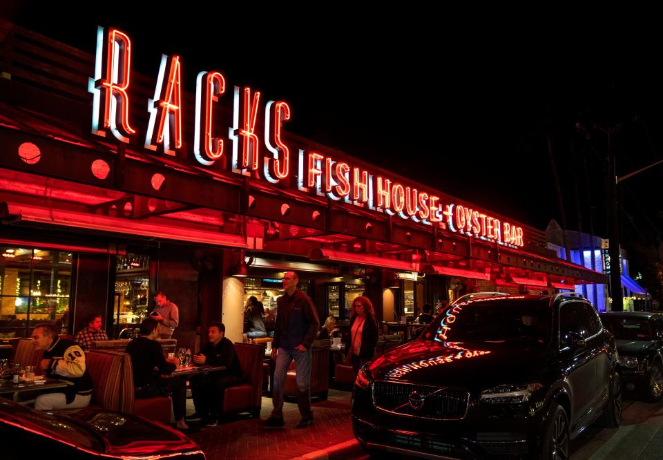 RACKS Fish House & Oyster Bar in Delray Beach, Florida on December 6, 2023.