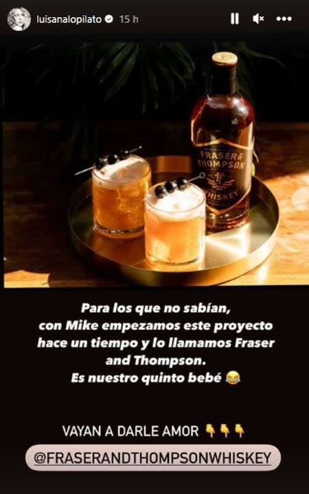 Luisana Lopilato y Michael Bublé lanzaron su propio whisky (Foto: Instagram @luisanalopilato)