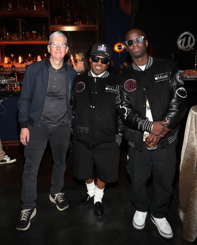 <p>Cassidy Sparrow/Getty Images for The House of Creed and Remy Martin</p> Tim Cook, Jermaine Dupri and Brian Michael Cox