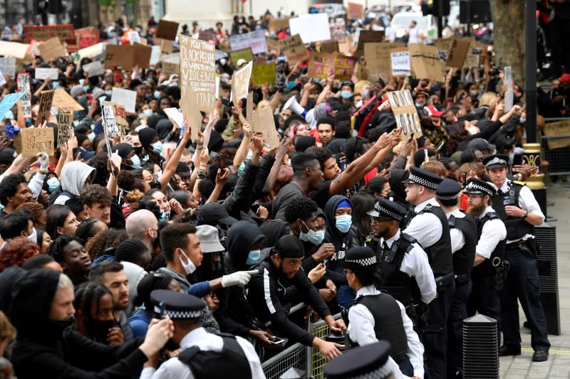 Protest against the death of George Floyd, in London