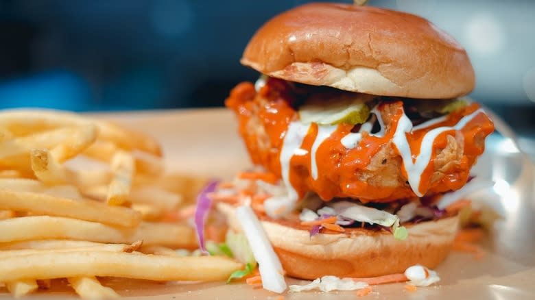 Buffalo Wild Winds Nashville Hot Chicken Sandwich