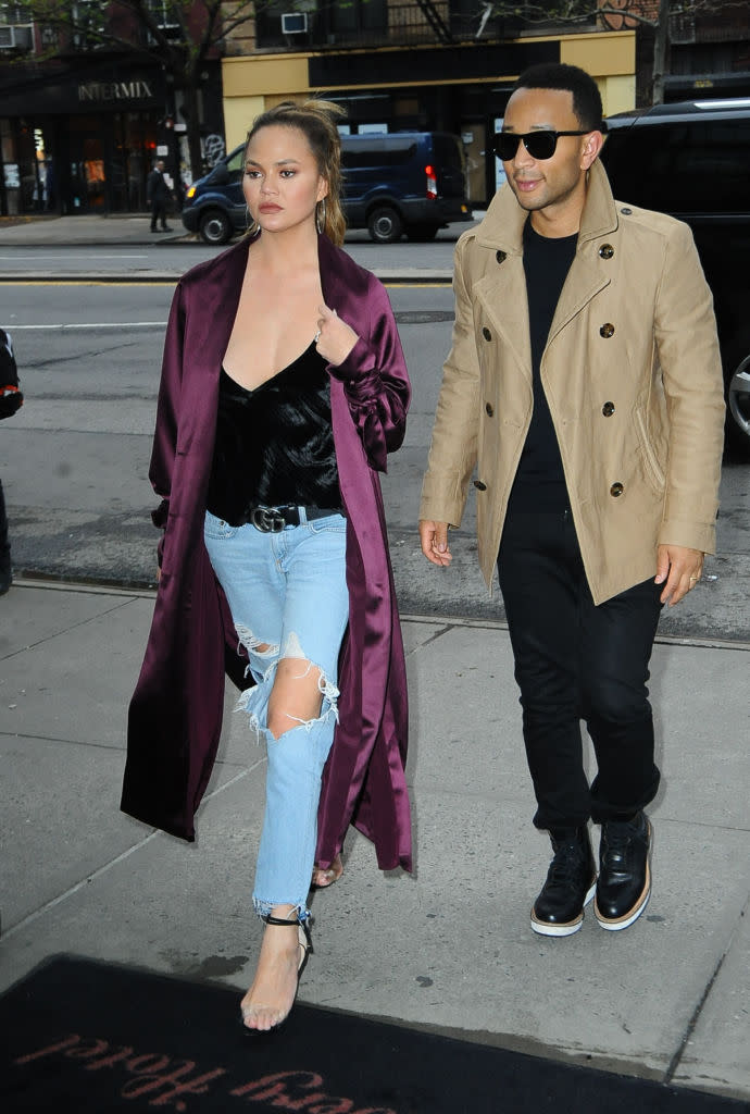 Chrissy Teigen is the Latest to Wear a Robe as a Jacket