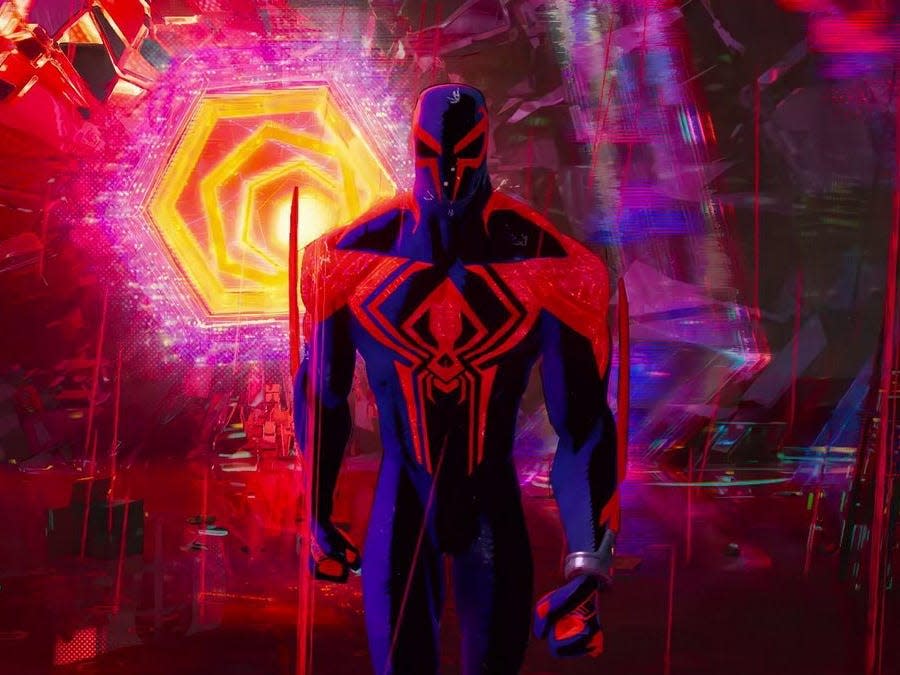 Oscar Isaac as Spider-Man 2099 in "Across the Spider-Verse."