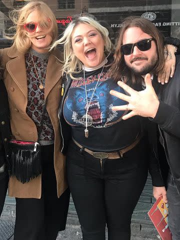 <p>Elle King Instagram</p> Elle King with her mother London King and her stepdad Justin Tesa at The Commodore in Brooklyn, NY.