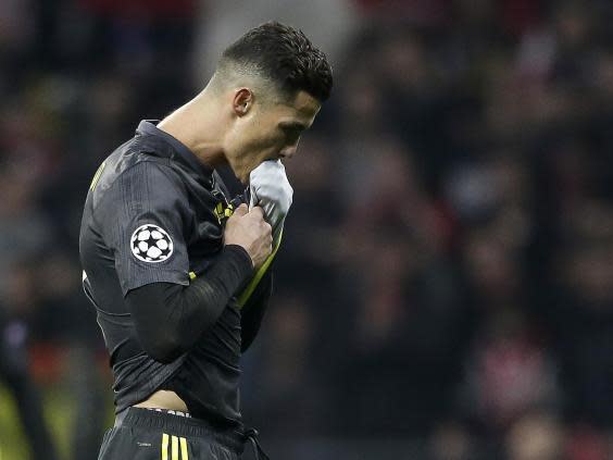 Cristiano Ronaldo mocked Atletico Madrid despite Juventus suffering a 2-0 defeat (Getty)