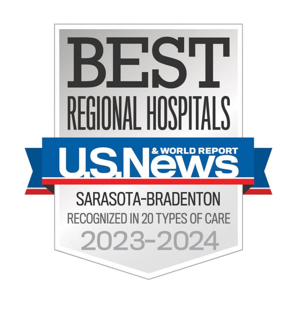 Sarasota Memorial Hospital was recognized for 20 types of care on U.S. News & World Report's 50 best hospitals list, which was released Aug. 1.