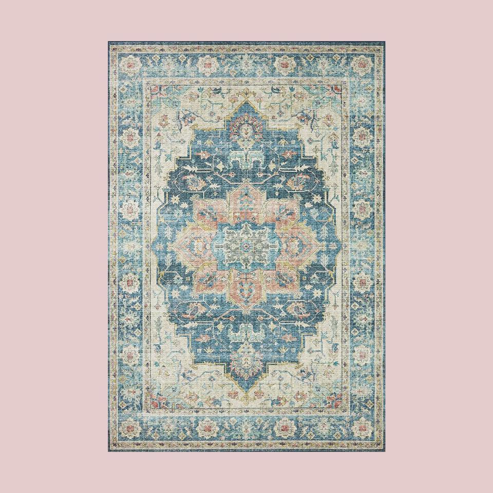 Loloi II Skye Collection SKY-12 OCEAN / MULTI, Traditional 6'-0" x 9'-0" Area Rug