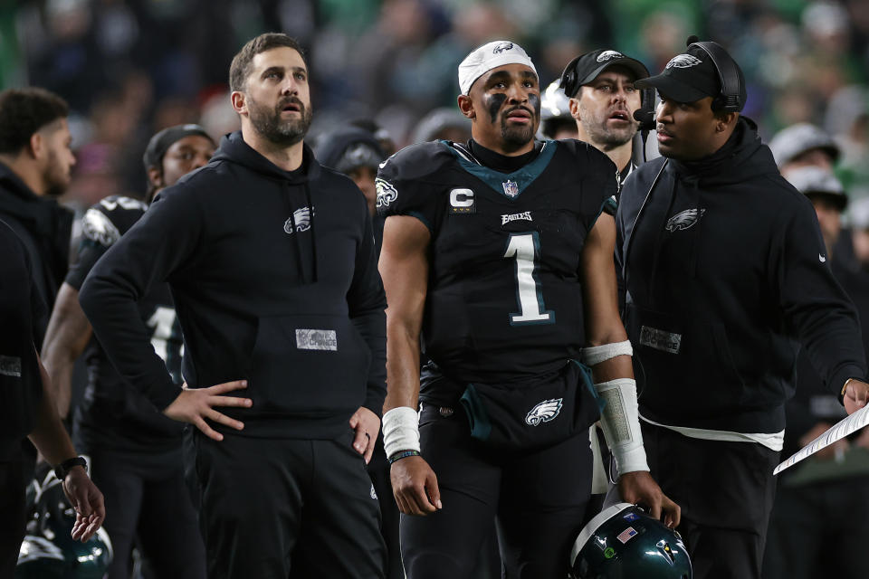 What will the relationship between Nick Sirianni and Jalen Hurts look like this season? (Photo by Adam Hunger/Getty Images)