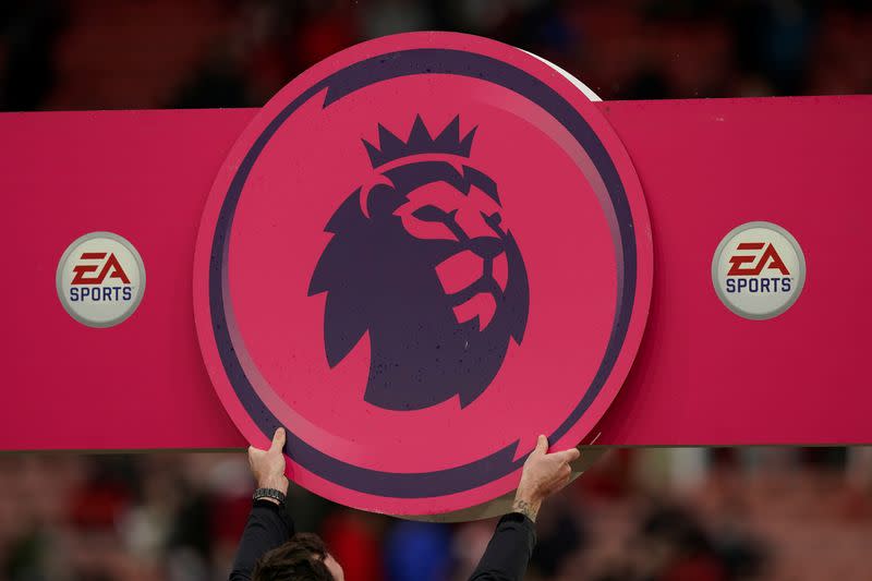 Foto de archivo ilustrativa del logo de la Premier League