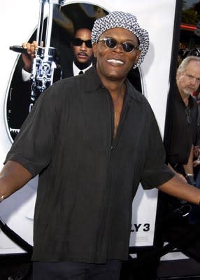 Samuel L. Jackson at the LA premiere of Columbia's Men in Black II