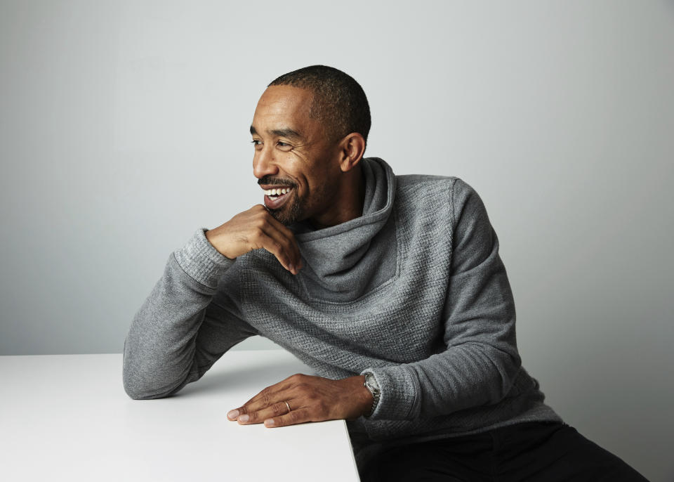 FILE - Johnta Austin poses for a portrait in New York on Nov. 6, 2019. Austin has two Grammy Awards and has co-written a handful of other multi-platinum hits deemed R&B classics, including Mariah Carey’s “We Belong Together” and Mary J. Blige’s “Be Without You.” (Photo by Taylor Jewell/Invision/AP, File)