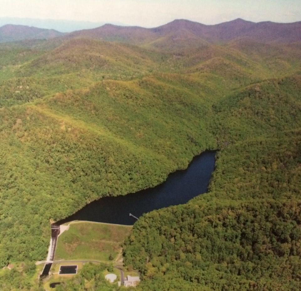 Bee Tree Reservoir in Swannanoa is the smaller of the two eastern Buncombe lakes from which Asheville draws drinking water.