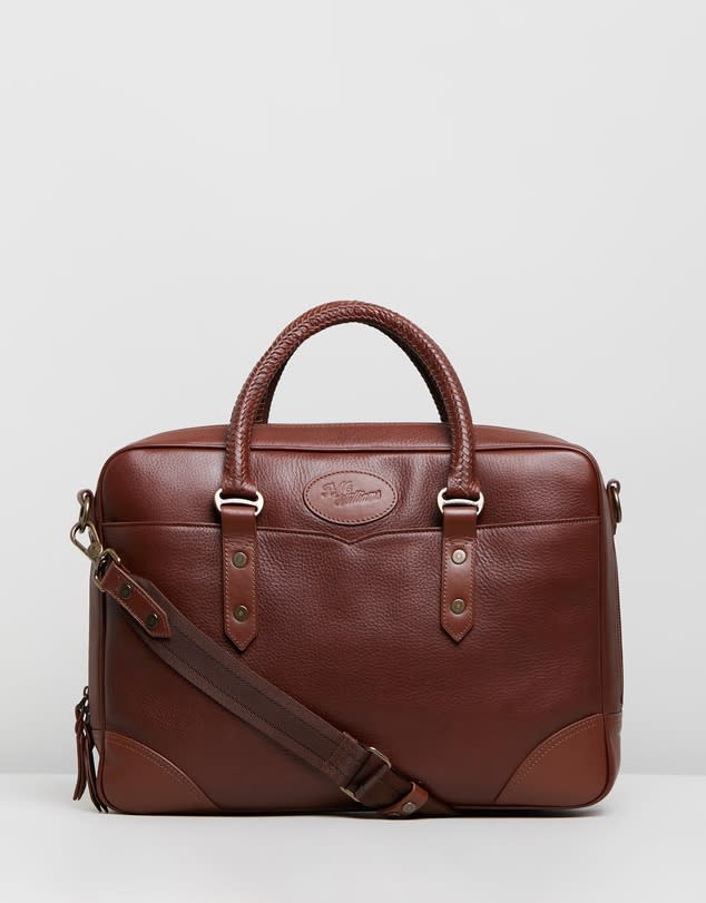 R.M Williams ICONIC EXCLUSIVE The Signature Briefcase, $595