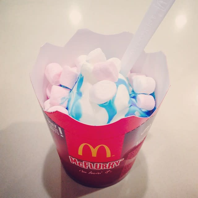 7) Australia and New Zealand's Bubblegum Squash McFlurry