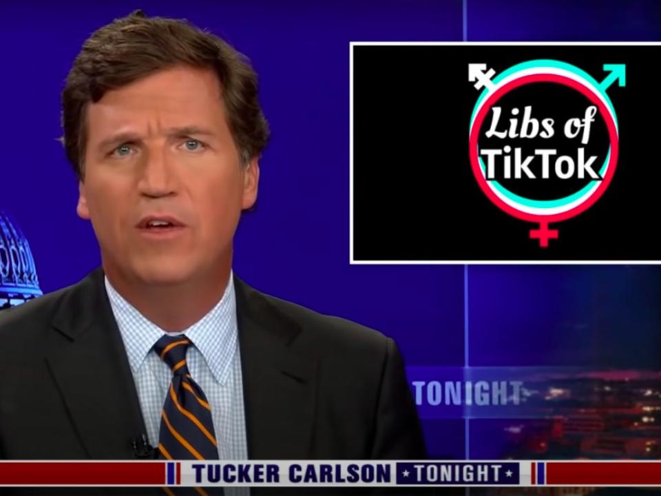 Tucker Carlson Libs of TikTok