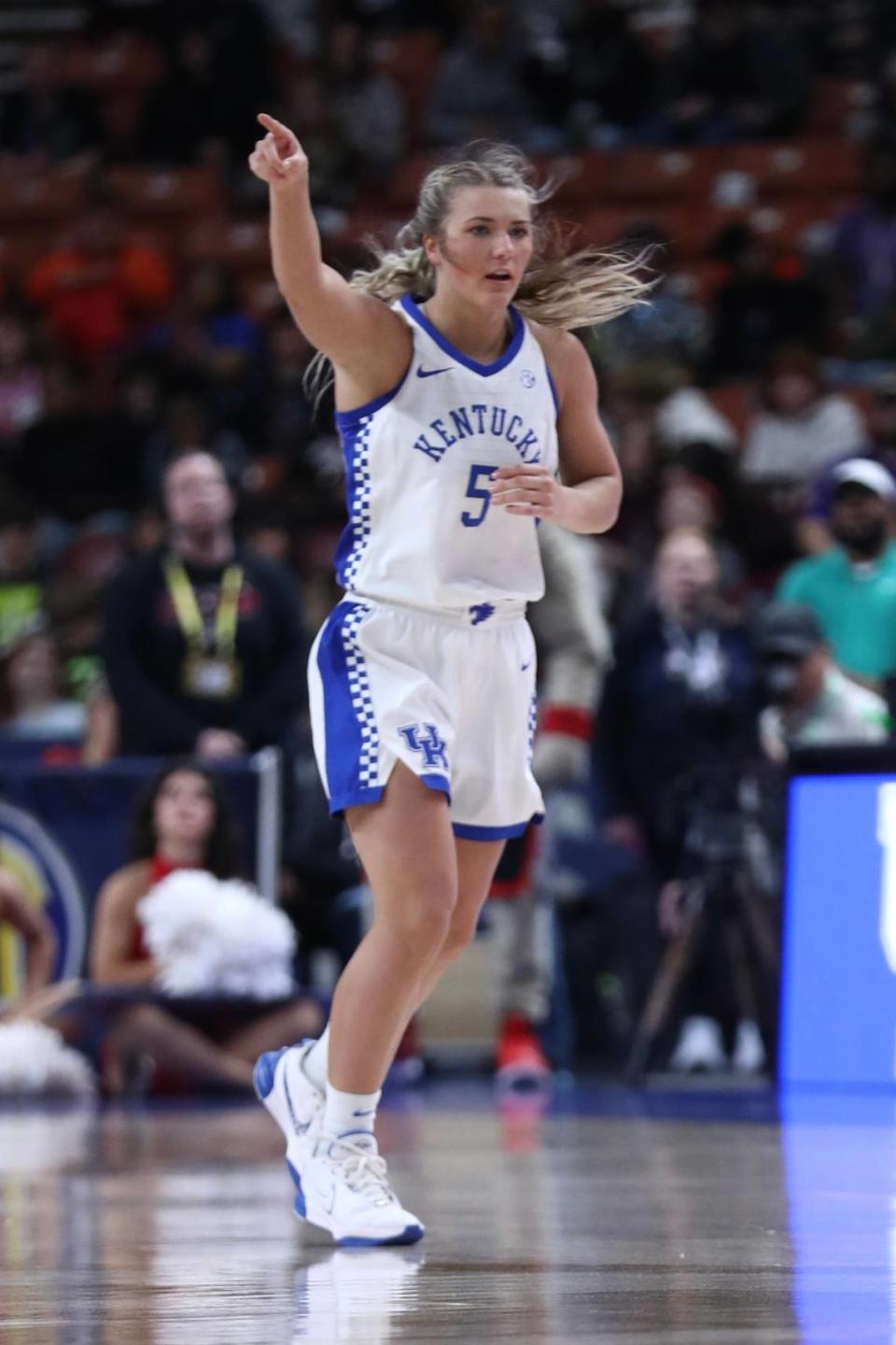 Cassidy Rowe started for Kentucky on Wednesday along with Brooklynn Miles, Ajae Petty, Amiya Jenkins and Emma King. The Wildcats played without regular starter Maddie Scherr who is in concussion protocol.