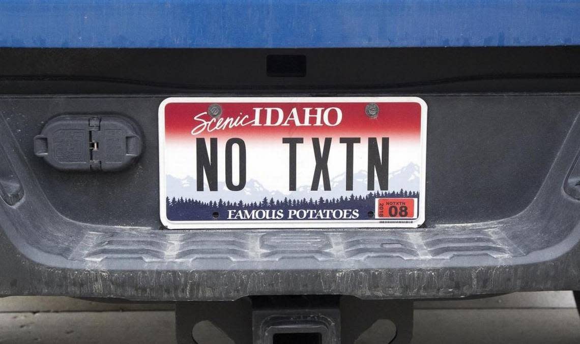 Dan Dolenar’s vanity license plate reflects his desire to educate people on the dangers of texting while driving. After being hit by an allegedly distracted driver in Utah in 2016, Dolenar suffered permanent brain damage and can work only a few hours a day.