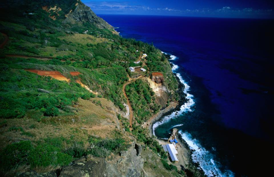 <h1 class="title">Bounty Bay village and cavesite, Pitcairn Island</h1><cite class="credit">Photo by Len Zell. Image courtesy of Getty.</cite>