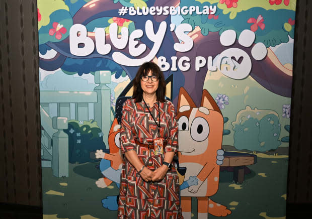 <p>NEW YORK, NEW YORK - NOVEMBER 18: Director Rose Myers attends "Bluey's Big Play The Stage Show" press preview at The <a href="https://www.hulu.com/" rel="nofollow noopener" target="_blank" data-ylk="slk:Hulu;elm:context_link;itc:0;sec:content-canvas" class="link ">Hulu</a> Theater at Madison Square Garden on <a href="https://parade.com/living/november-holidays-observances" rel="nofollow noopener" target="_blank" data-ylk="slk:November;elm:context_link;itc:0;sec:content-canvas" class="link ">November</a> 18, 2022 in New York City. (Photo by Slaven Vlasic/Getty Images)</p>