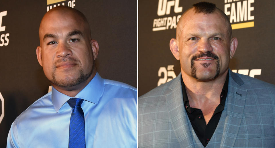 Tito Ortiz, 43, and Chuck Liddell, 49, will fight for a third time Thanksgiving weekend. (Getty)