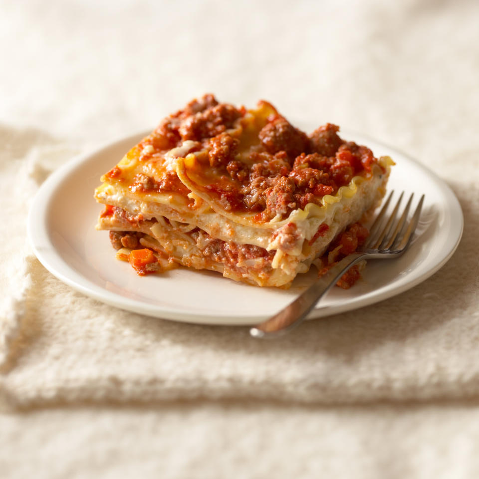 Reheating lasagna can liberate some of the flavor molecules that have been trapped inside the starch of the pasta. (Photo: Annabelle Breakey via Getty Images)