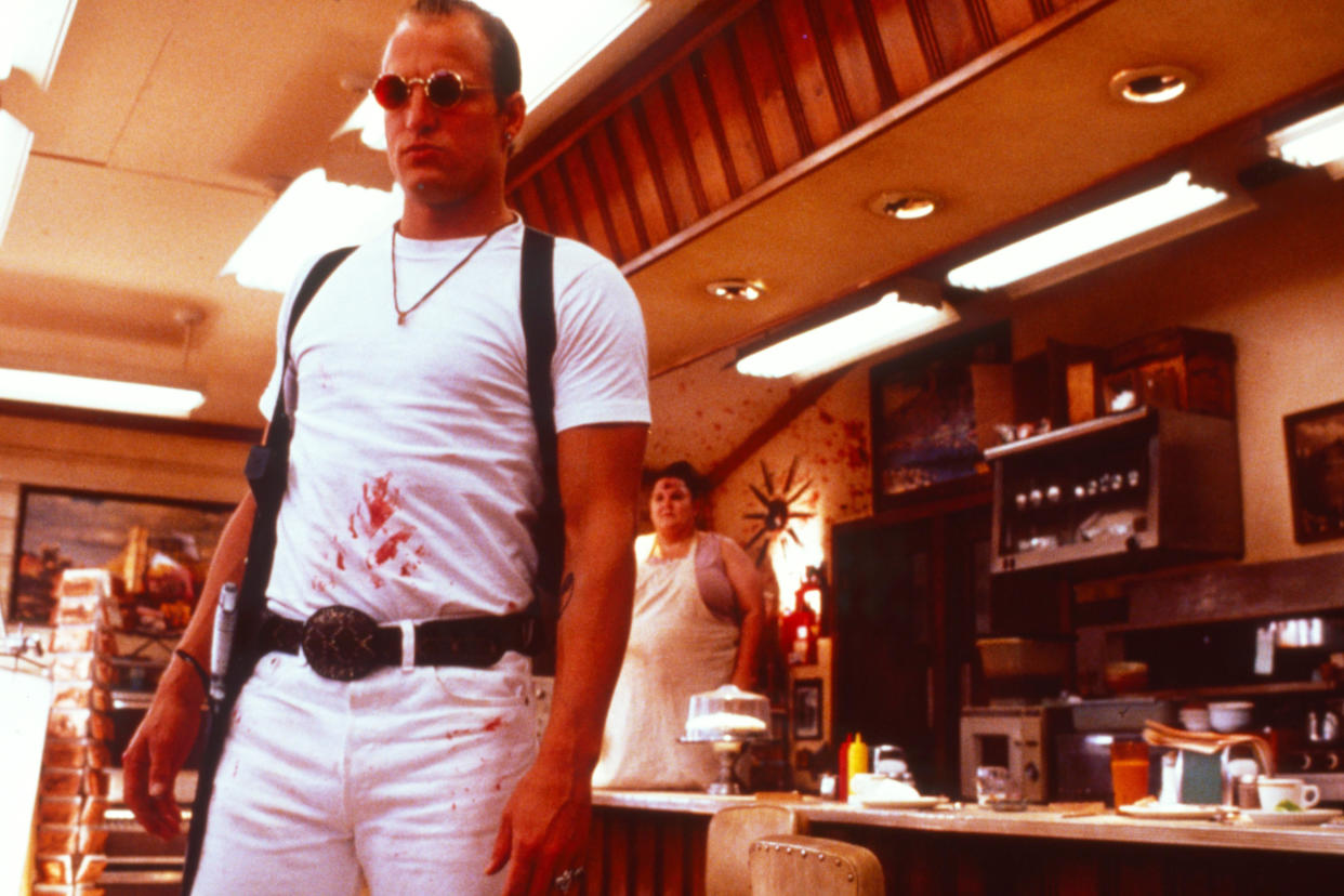 Woody Harrelson in Oliver Stone's controversial 1994 satire, Natural Born Killers. (Warner Bros./Courtesy Everett Collection)