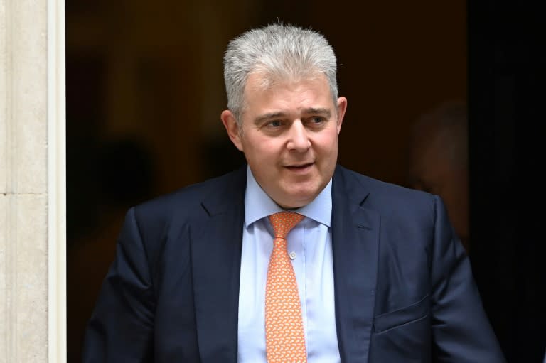 UK Northern Ireland Secretary Brandon Lewis wants parties in the province to form a power-sharing government as soon as possible (AFP/Glyn KIRK)