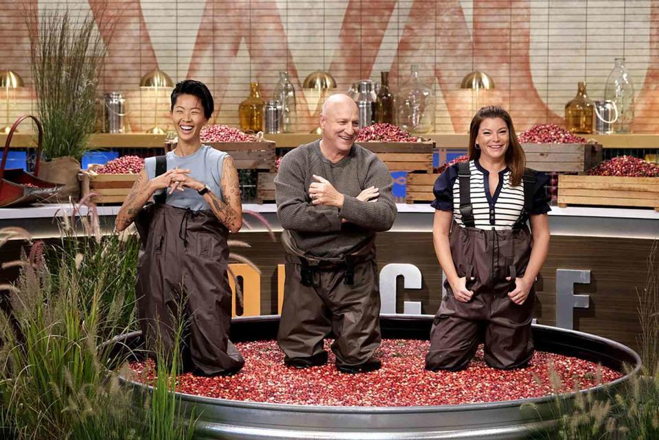 <p>David Moir/Bravo</p> Kristen Kish, Tom Colicchio, Gail Simmons