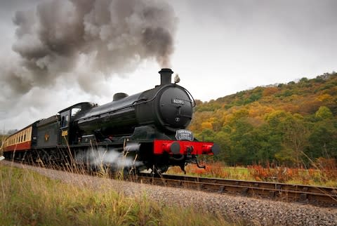 A steam train on the Esk Valley Line - Credit: GETTY