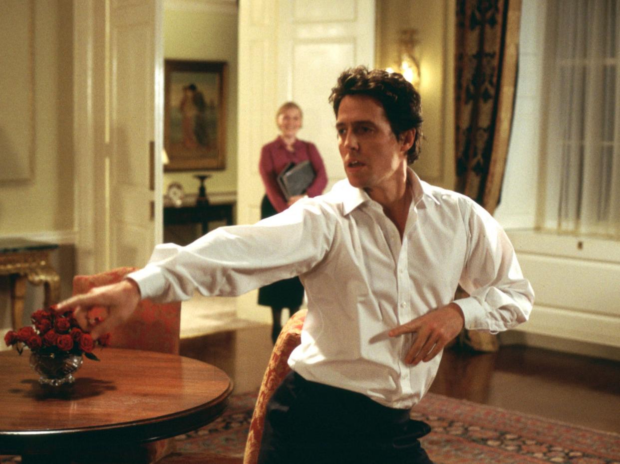 Hugh Grant in Love Actually (Universal/Dna/Working Title/Kobal/REX)