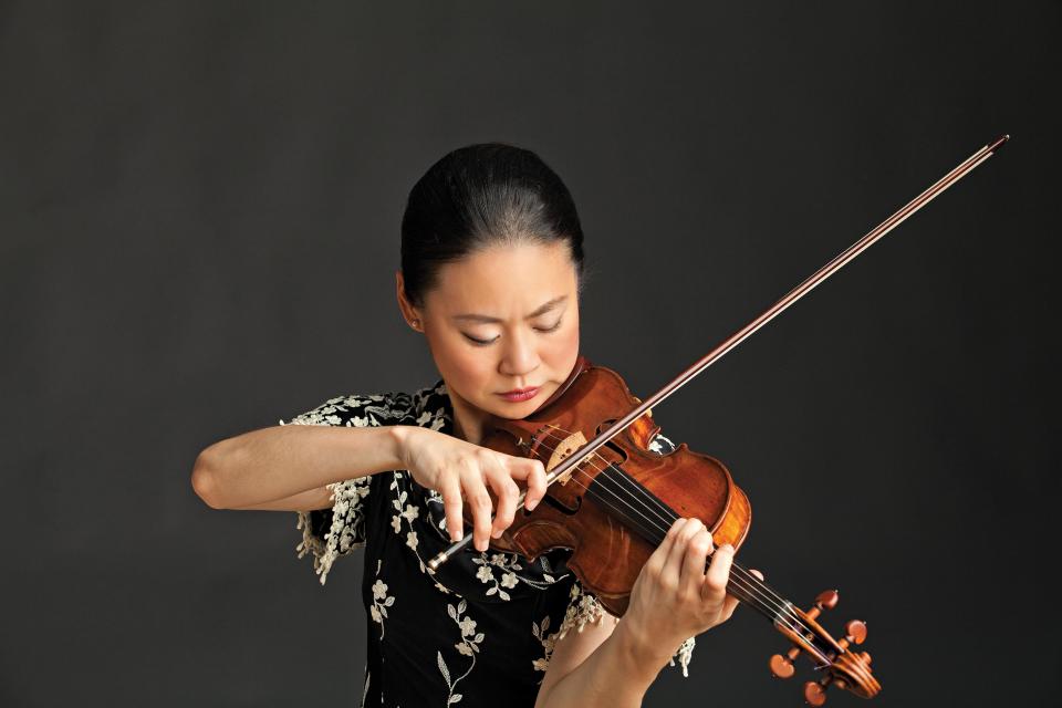 Violinist Midori is scheduled to play at the Warner Theatre with the Erie Philharmonic.