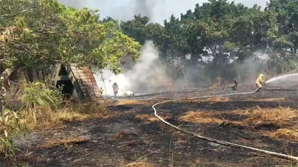 疑軍方打把不慎引火災 雜草燃燒0.15公頃