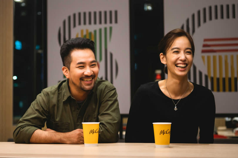 黃健瑋、陳庭妮二次合作《從喝杯咖啡開始》，劇中有不少曖昧情愫。（圖／麥當勞McCafé 提供）