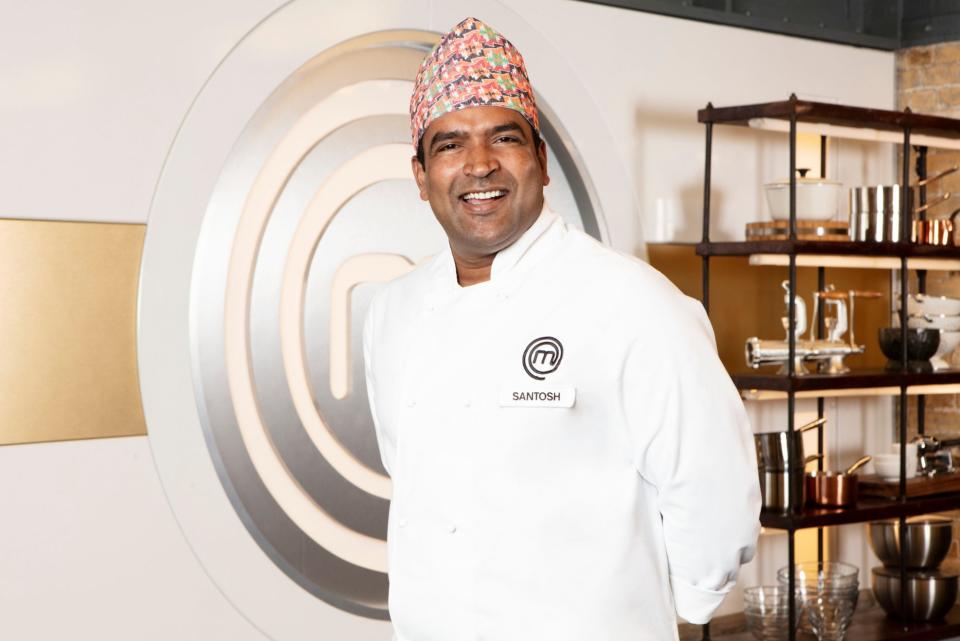 <p>Santosh Shah has been praised for putting Nepali cuisine ‘on the map’</p> (BBC/Shine TV)