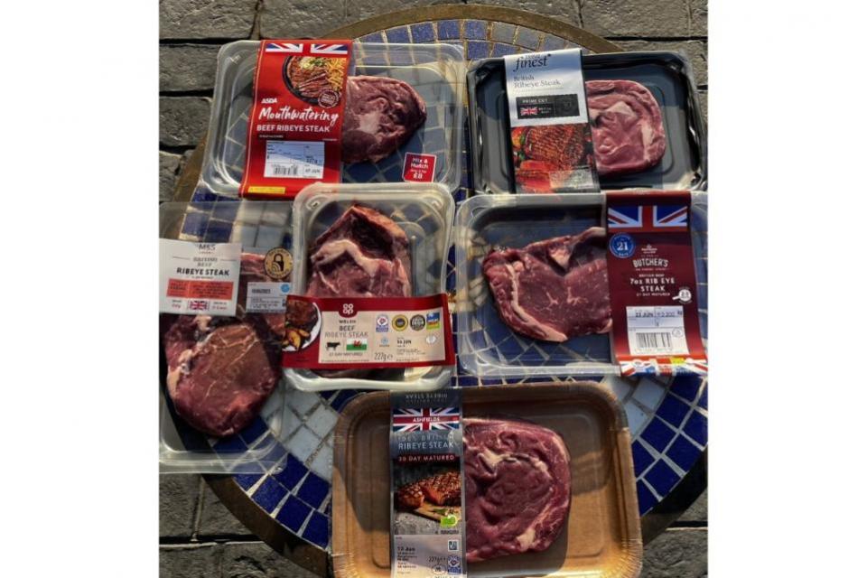 Glasgow Times: The 6 packaged steaks from Tesco, Asda, Aldi, Morrisons, M&S and the Co-Op