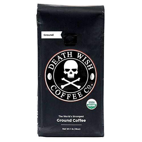 6) Death Wish Coffee Company Ground Coffee