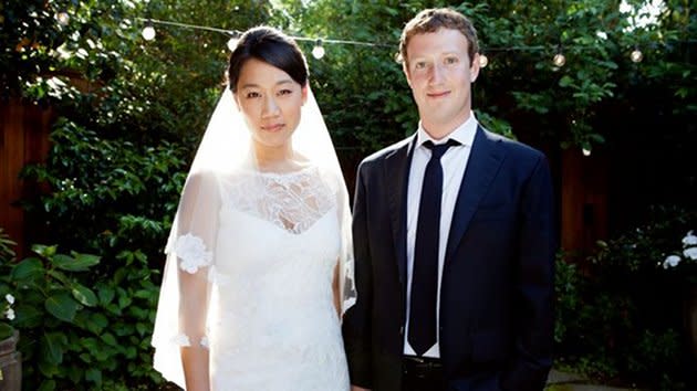 Priscilla Chan und Mark Zuckerberg sind seit dem 19. Mai 2012 verheiratet (Bild via www.facebook.com)