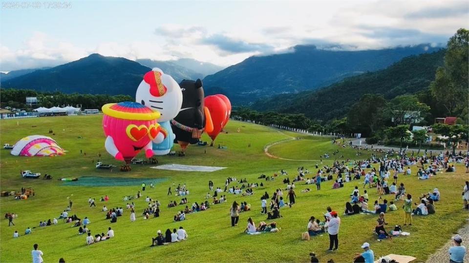 快新聞／驚！台東Hello Kitty熱氣球被吹倒燒傷　縣府急找「媽祖球」代班