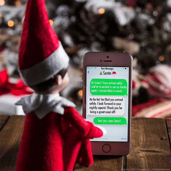 Text from Santa Return Idea