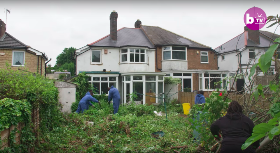 The gardens of Michael's two houses resemble overgrown jungles. Source: Barcroft