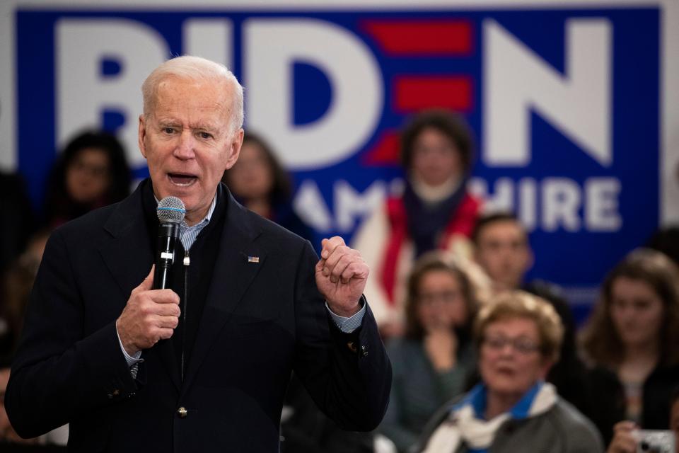 Former Vice President Joe Biden expects "I'll probably take a hit" in New Hampshire.