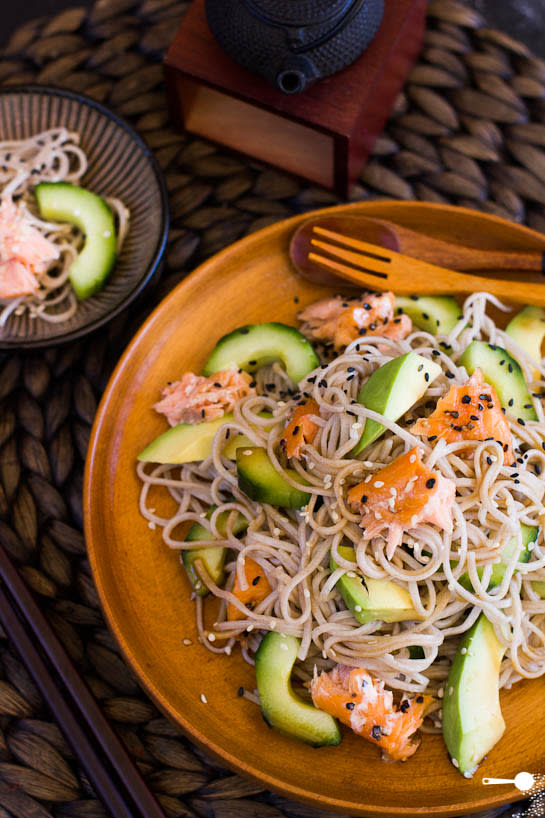 Smoked Salmon and Soba Noodle Salad