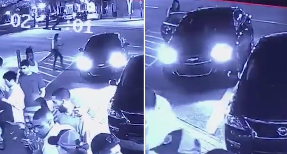 CCTV shows the 21-year-old getting into a car that she thought was her Uber. Source: WFYY4